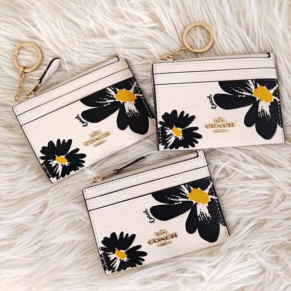 Coach Mini Skinny Id Case With Floral Print CZ595 - Picture 4 of 9